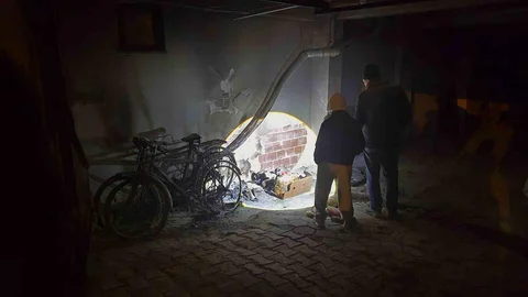 Eskişehir'de Apartman Garajında Yangın