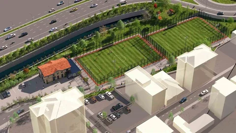 Ümraniye'de Modern Spor Tesisi İnşaatı Başladı