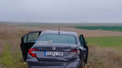 Afyonkarahisar'da Tarım Arazisine Giren Araçta Yaralılar Var