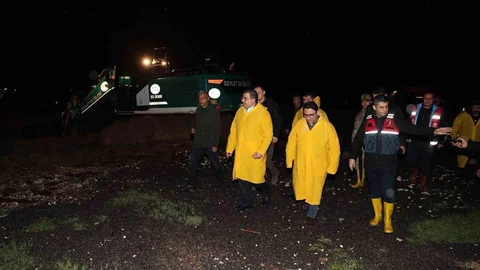 Şanlıurfa'da Sağanak Yağış Denetimi