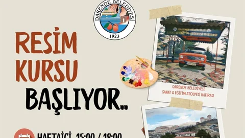 Darende'de Resim Kursu Başlıyor