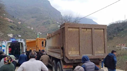 Giresun'da Kamyon Kazası Sonrası Ölüm