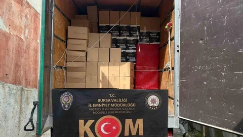 Bursa'da 6 Milyon Kaçak Makaron Ele Geçirildi