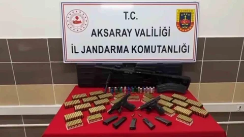 Aksaray'da Ruhsatsız Silah Operasyonu