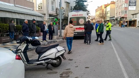 Tekirdağ'da Motosiklet Kazası