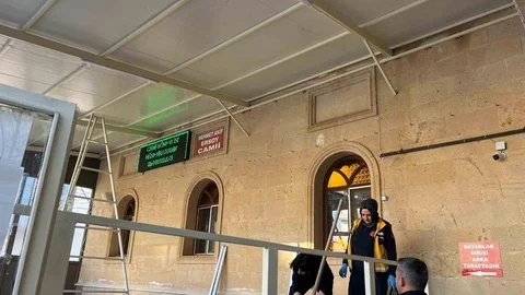 Burdur'da Merdiven Kazası