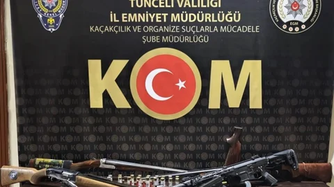 Tunceli'de Ruhsatsız Silah Operasyonu