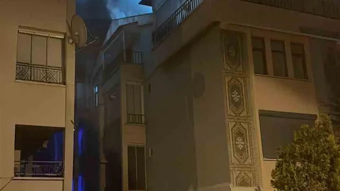 Polatlı'da Çatı Katı Yangını