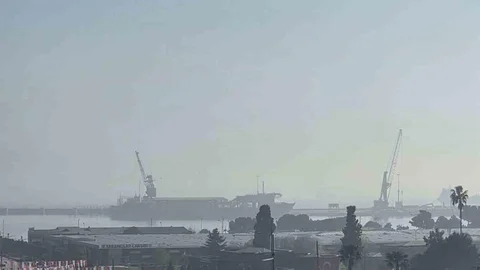 Samsun'da Pus ve Sis Etkili Oldu