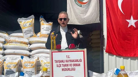 Tavşanlı'da Aspir Tohum Desteği Verildi