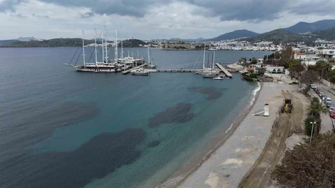 Bodrum'da Plaj Hazırlıkları Başladı