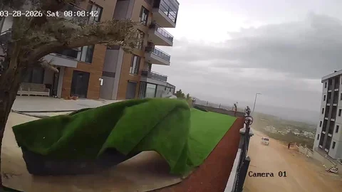 Denizli'de Fırtına Etkili Oldu