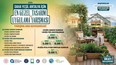 Antalya'da Ödüllü Yeşil Tasarım Yarışması
