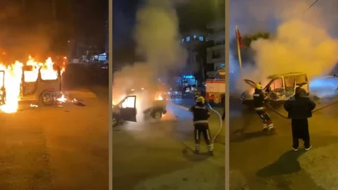 Yenişehir’de Seyir Halindeki Otomobil Alevlere Teslim Oldu