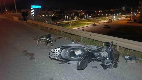 Motosiklet ve Bisiklet Kazasında Yaralılar Var