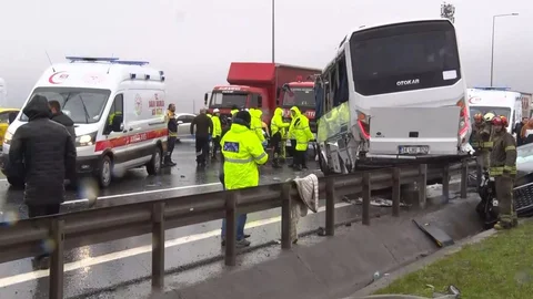 Kuzey Marmara Otoyolu'nda Polis Kazası