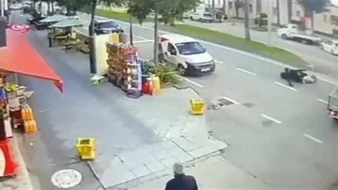 Trabzon'da Motosiklet Kazası