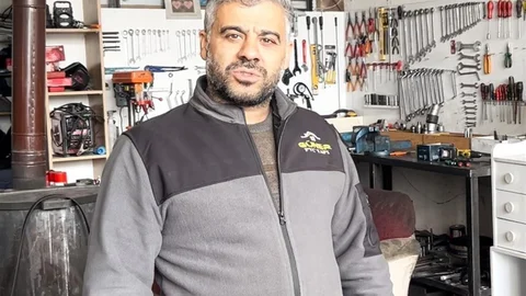 Tokat'ta Karla Kaplı Yol Tünel Görünümünde