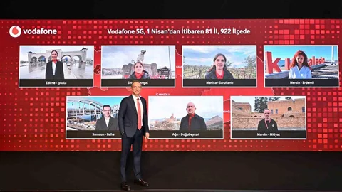 Vodafone Türkiye'de 5G'yi Yayınlayacak