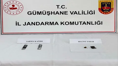 Gümüşhane'de Uyuşturucu Operasyonu Yapıldı