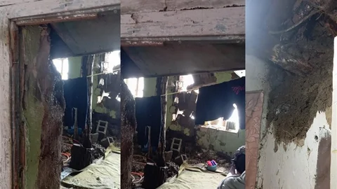 Hakkari'de Ev Yıkıldı