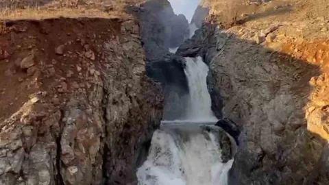 Elazığ'da Sori Şelalesi Coştu