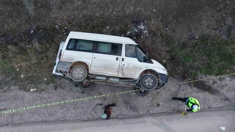 Kırıkkale'de İşçi Servisi Kaza Yaptı