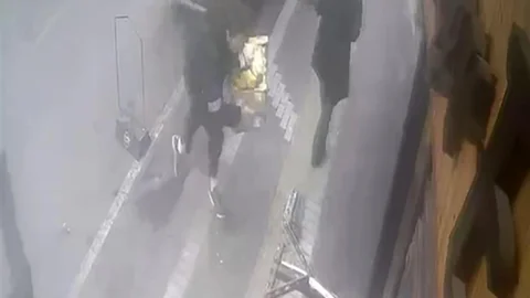 Hayrabolu'da Beton Dubaya Takılma Anı