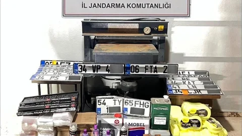 Sakarya'da Sahte Plaka Operasyonu