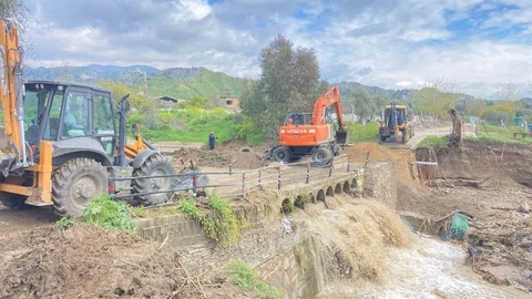 Aydın'da Yoğun Yağış Çalışmaları