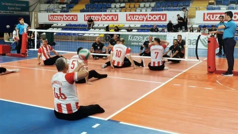 Kahramanmaraş'ta Oturarak Voleybol Başarısı