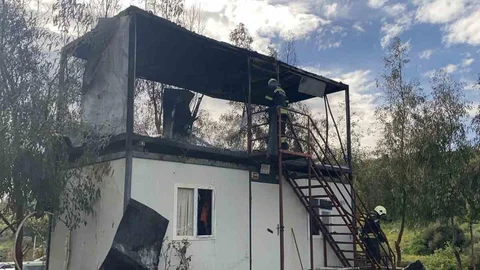 Bodrum'da Yangın Çıktı
