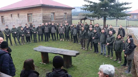 Düzce'de Ormancılık Yarışması Yapıldı