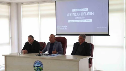 Bozdoğan'da Muhtarlarla Toplantı Yapıldı
