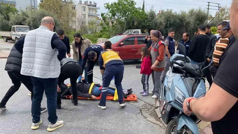 Antalya'da Motosiklet Kazası