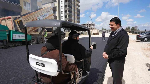 Gaziantep'te Asfalt Çalışmaları İncelendi