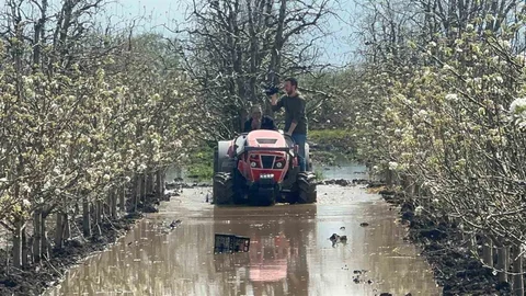 Bursa'da Bahçeler Su İçinde Kaldı