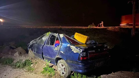 Kırkağaç'ta Yağışlı Hava Kazaya Neden Oldu