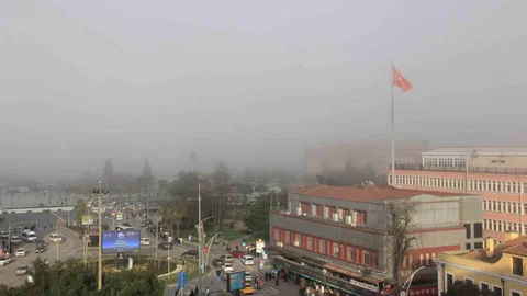 Samsun'da Yoğun Sis Etkili Oldu