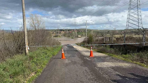 Çanakkale'de Kocabaş Çayı Taştı