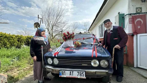 Düzce'de 86 Yaşında Aşk Dolu Sürpriz