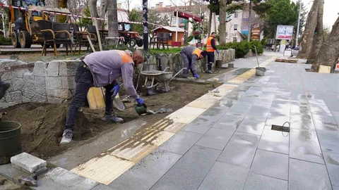 Isparta’da Kaldırım Yenileme Çalışması Başladı