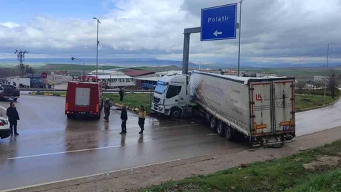 Ankara'da Tır Kazası Yaşandı