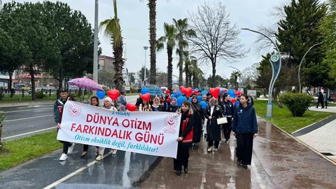 Fatsa'da Otizm İçin Farkındalık Yürüyüşü