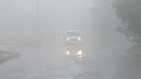 Şanlıurfa'da Yoğun Sis Etkili Oldu