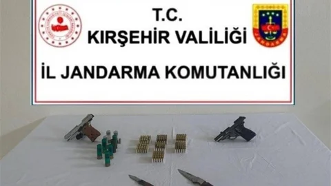 Kırşehir'de Ruhsatsız Silah Operasyonu