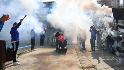 Samsun'da Boccia Şampiyonlarına Kutlama