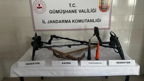 Gümüşhane'de Kaçak Kazı Operasyonu