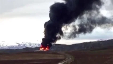 Sivas'ta Çiftlik Şantiyesinde Yangın Çıktı