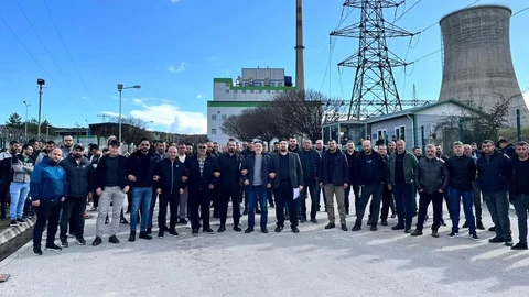 Kütahya'da İşçiler Eylemde